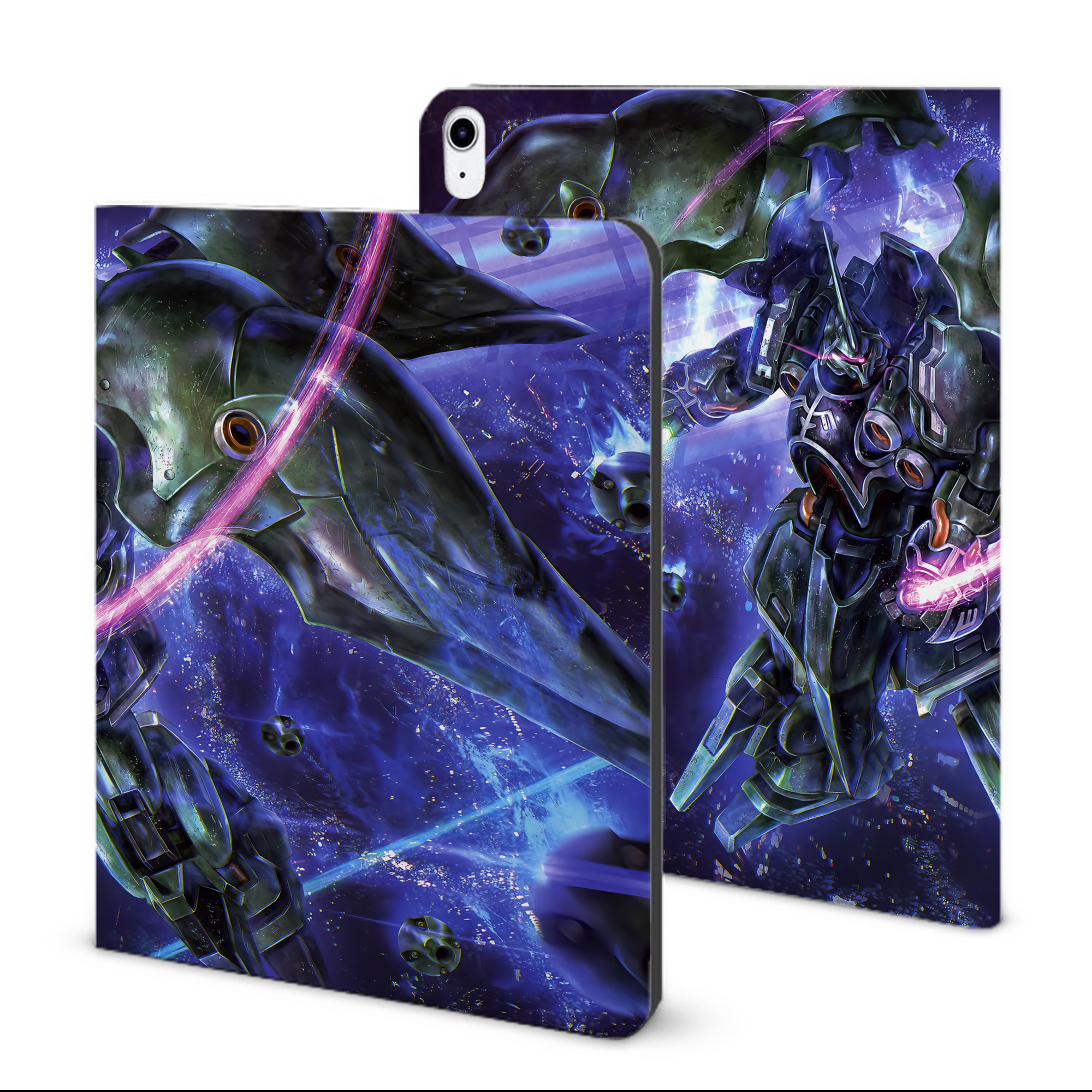 （画像用） 機動戦士ガンダム Mobile Suit Gundam IPad ケース ブック型 PUレザー TPU 耐衝撃 軽量 薄型 ペン収納なし 全面保護 IPad 各モデル対応
